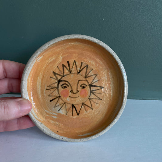 Sunshine Trinket Dish, Home Décor, Hand Painted Sun Dish